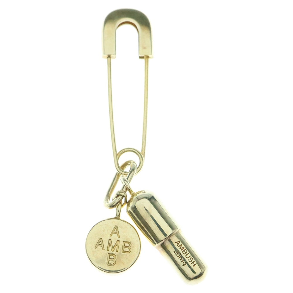 AMBUSH(アンブッシュ) Pill Charm Stud ピルチャームピアス ゴールド