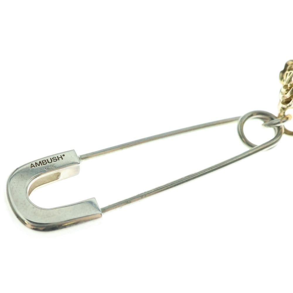 AMBUSH(アンブッシュ) ROSE CHARM EARRING ローズチャーム ピアス ゴールド/シルバー