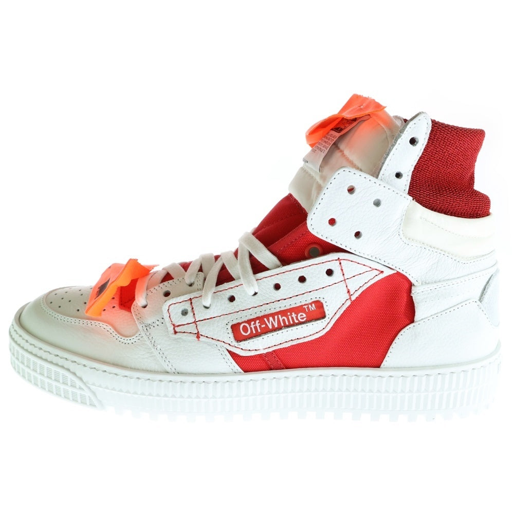 OFF-WHITE(オフホワイト) 18AW High Top ハイトップ ハイカットスニーカー OMIA065F18A420120120 ホワイト/レッド