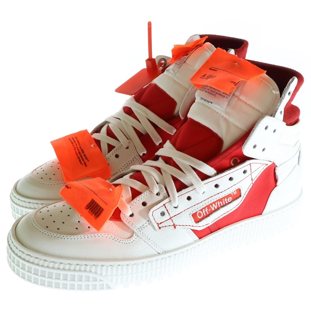 OFF-WHITE(オフホワイト) 18AW High Top ハイトップ ハイカットスニーカー OMIA065F18A420120120 ホワイト/レッド