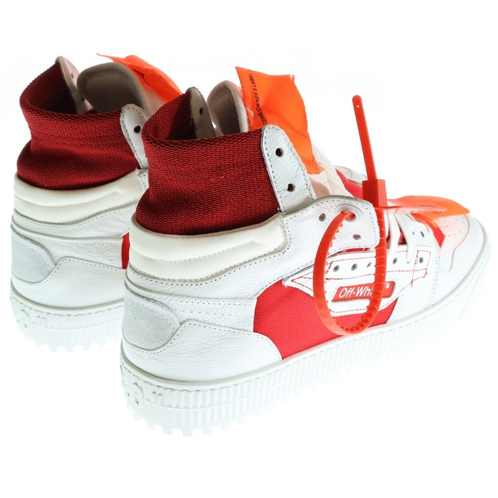 OFF-WHITE(オフホワイト) 18AW High Top ハイトップ ハイカットスニーカー OMIA065F18A420120120 ホワイト/レッド