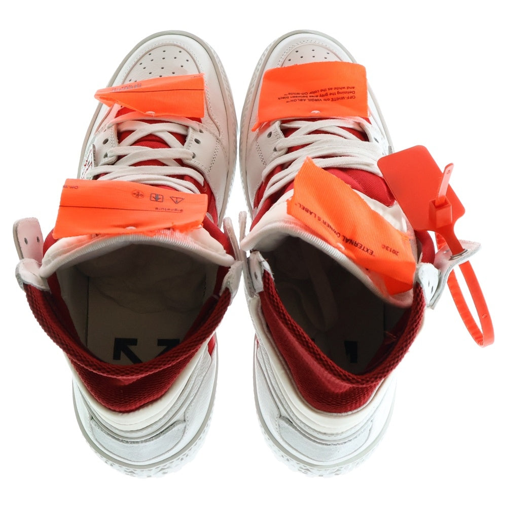 OFF-WHITE(オフホワイト) 18AW High Top ハイトップ ハイカットスニーカー OMIA065F18A420120120 ホワイト/レッド
