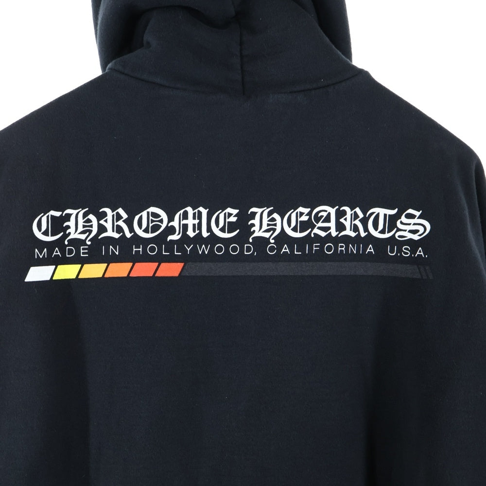 CHROME HEARTS(クロムハーツ) SWTSHRT PLVR グラデーション ロゴプリント プルオーバーパーカー スウェット ブラック