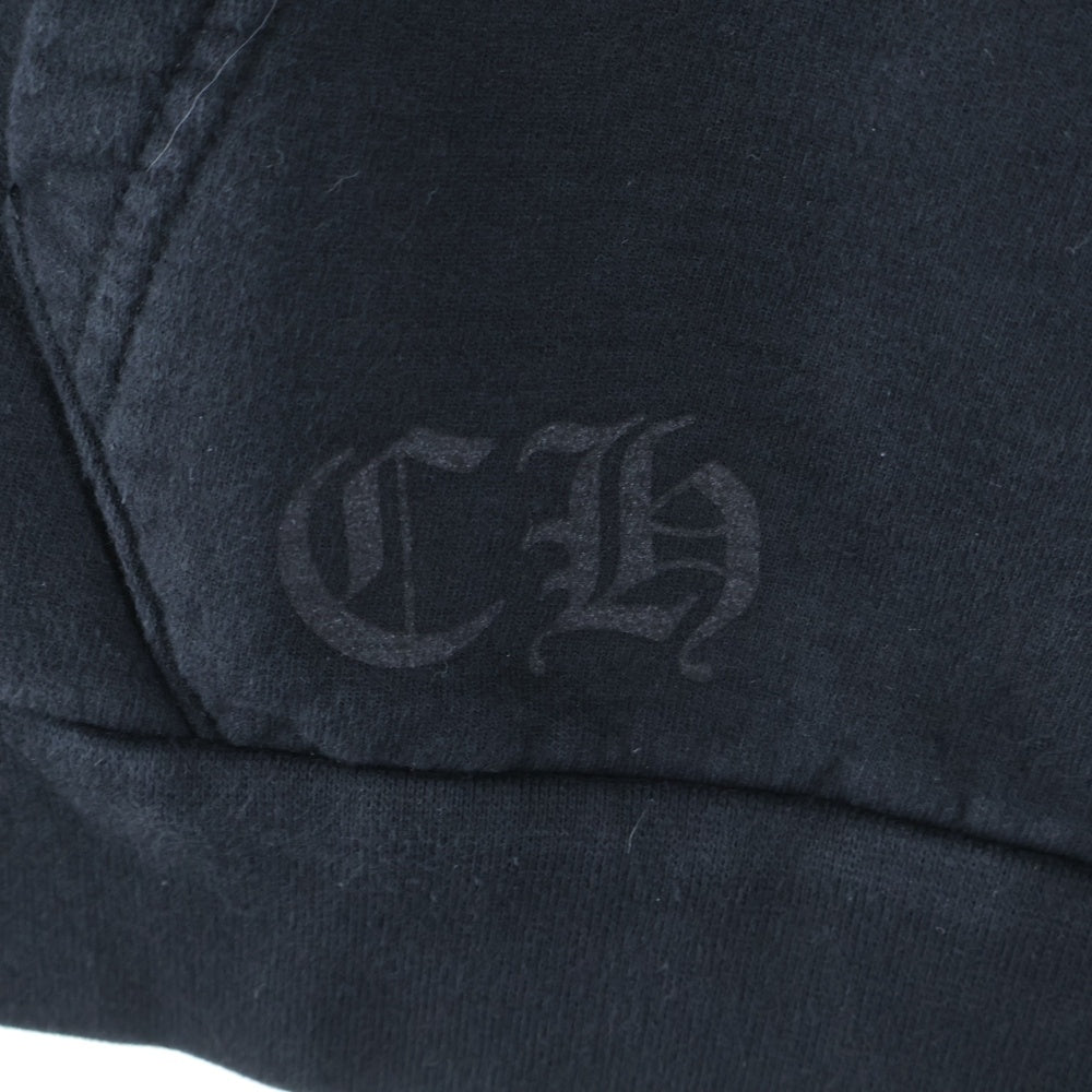 CHROME HEARTS(クロムハーツ) SWTSHRT PLVR グラデーション ロゴプリント プルオーバーパーカー スウェット ブラック