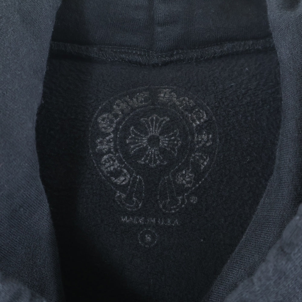CHROME HEARTS(クロムハーツ) SWTSHRT PLVR グラデーション ロゴプリント プルオーバーパーカー スウェット ブラック