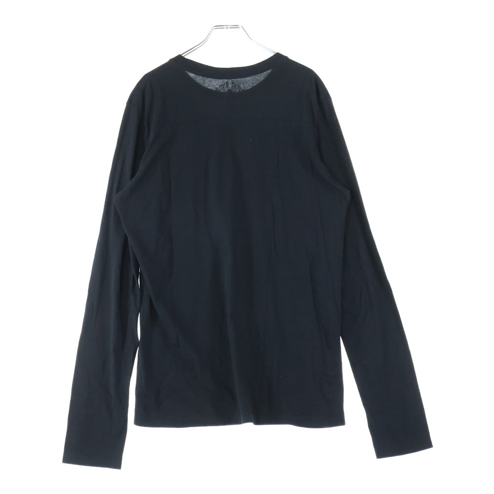 CHROME HEARTS(クロムハーツ) CH LS-1 CHプラスパッチ付き 長袖 ポケットTシャツ カットソー ブラック