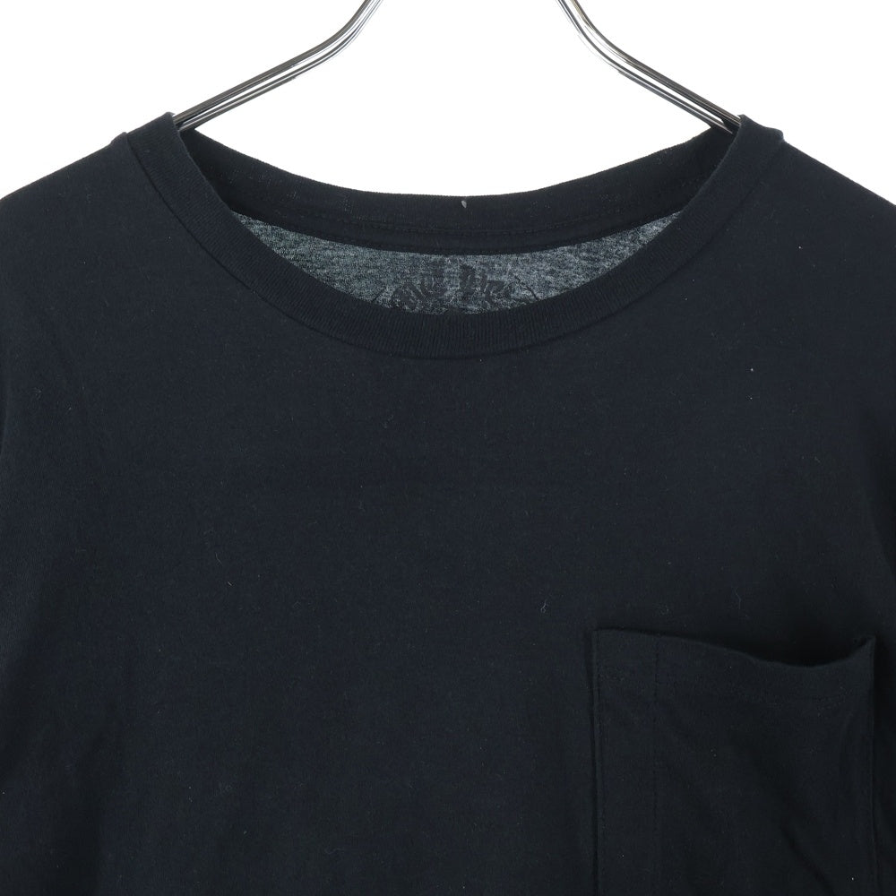 CHROME HEARTS(クロムハーツ) CH LS-1 CHプラスパッチ付き 長袖 ポケットTシャツ カットソー ブラック