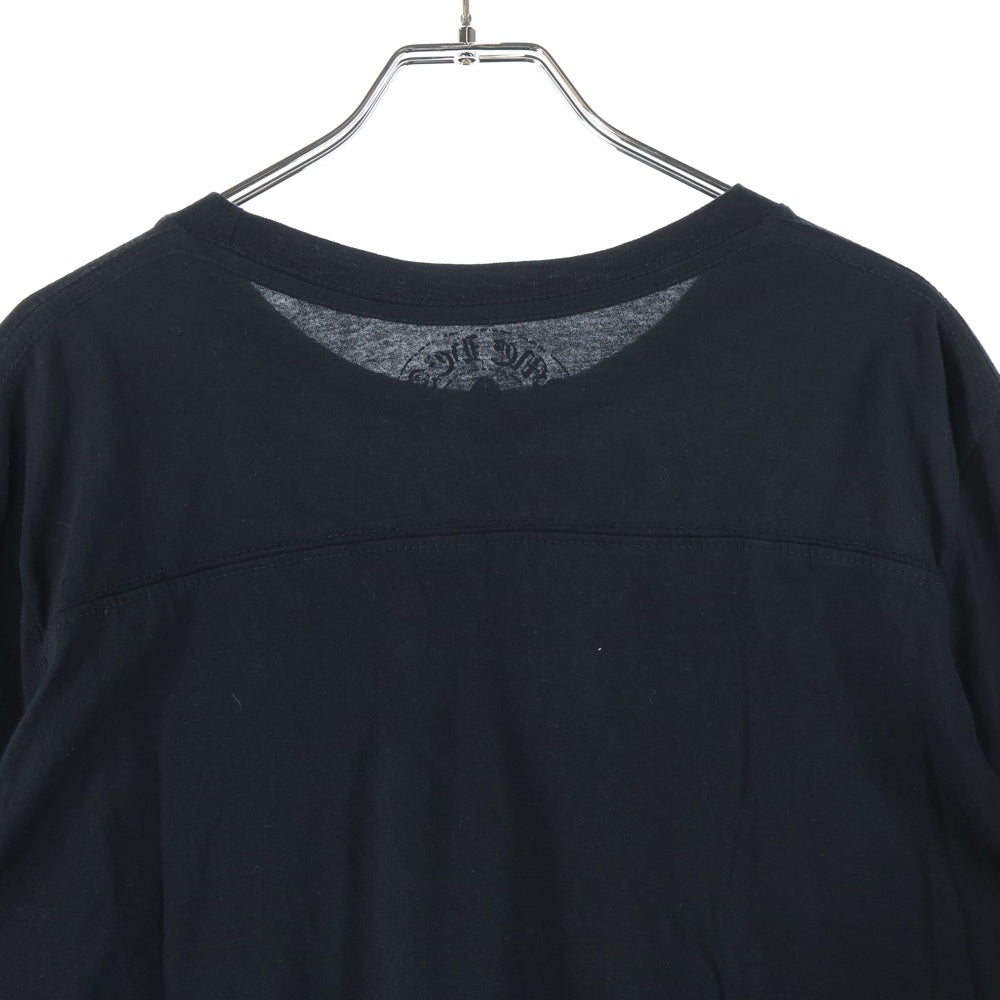 CHROME HEARTS(クロムハーツ) CH LS-1 CHプラスパッチ付き 長袖 ポケットTシャツ カットソー ブラック