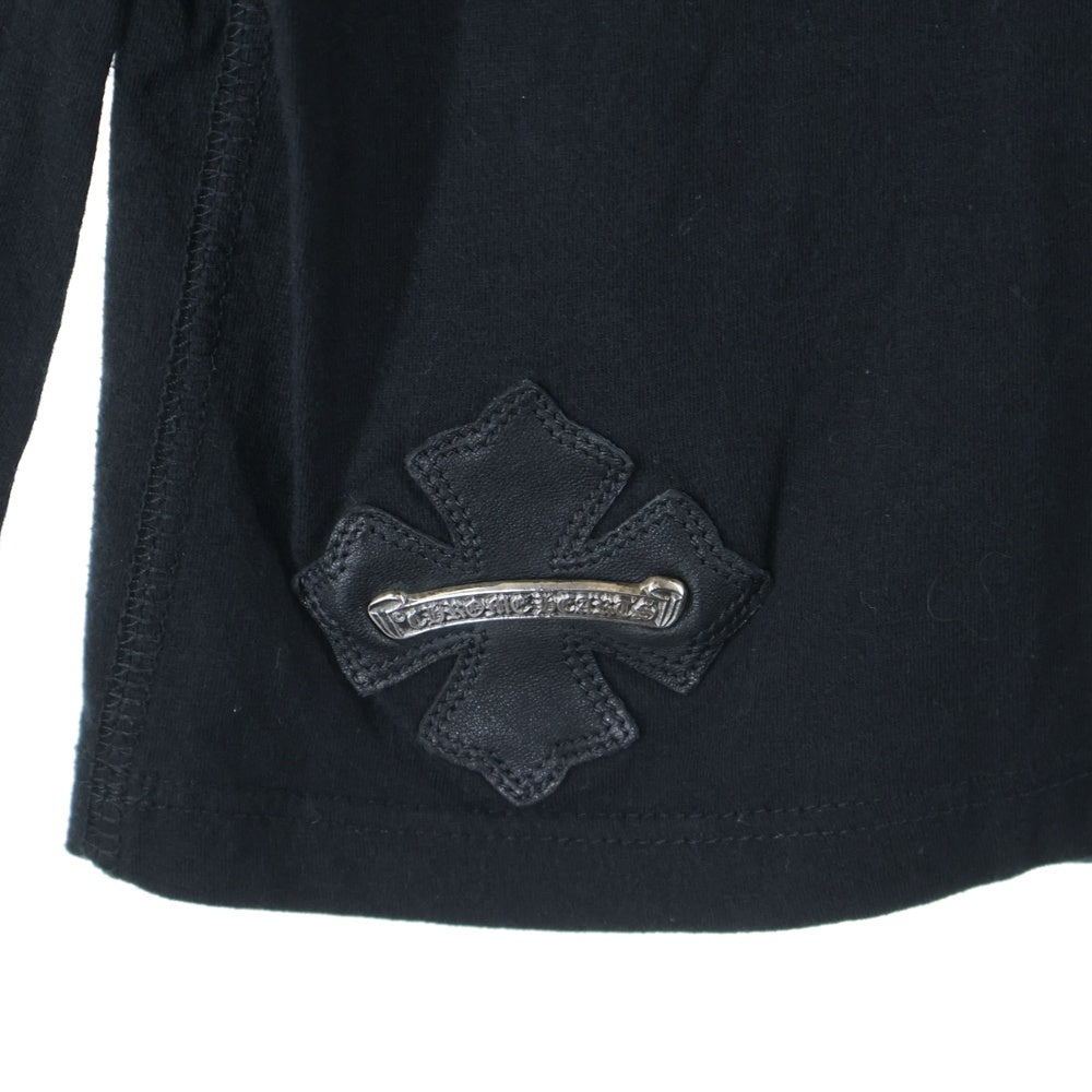 CHROME HEARTS(クロムハーツ) CH LS-1 CHプラスパッチ付き 長袖 ポケットTシャツ カットソー ブラック