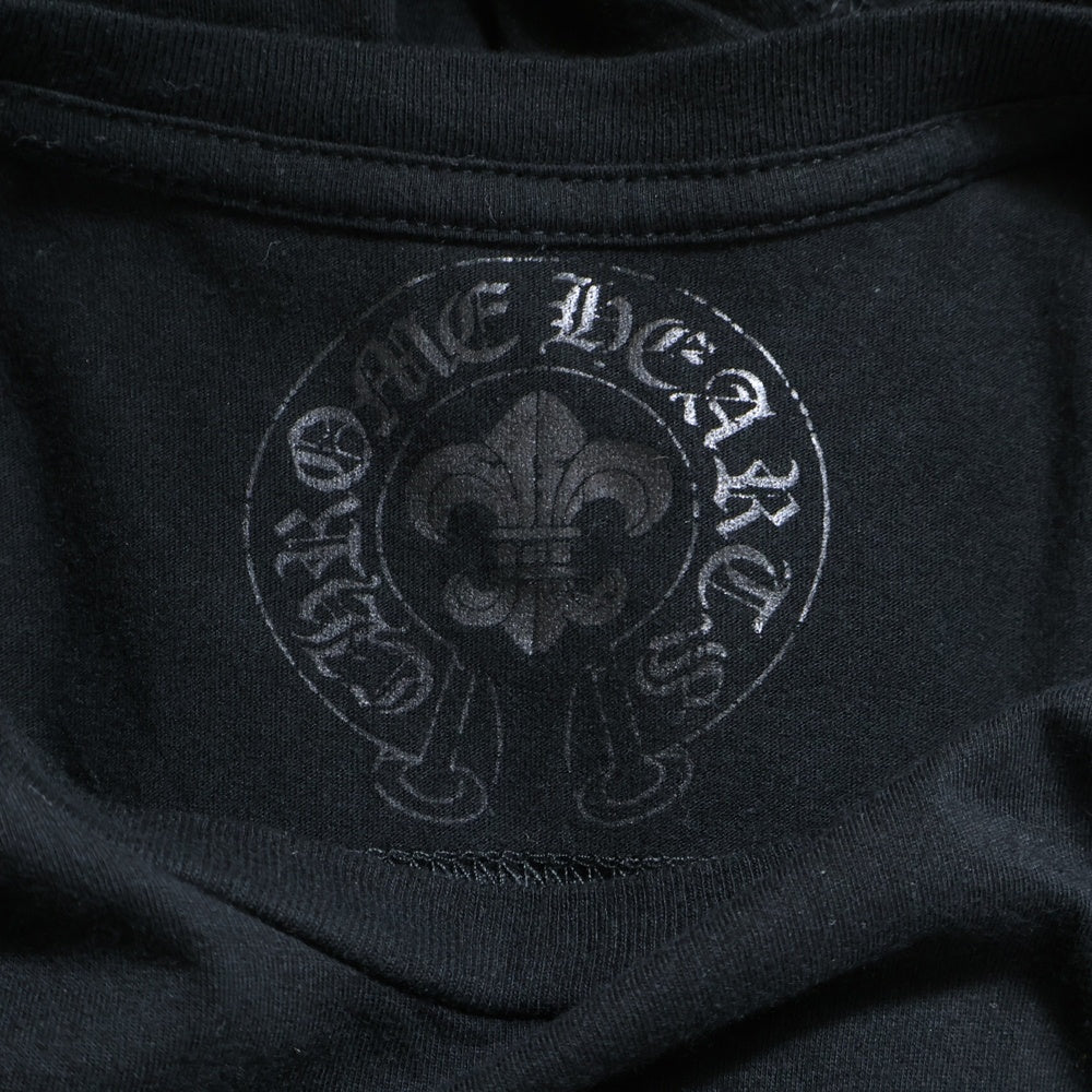 CHROME HEARTS(クロムハーツ) CH LS-1 CHプラスパッチ付き 長袖 ポケットTシャツ カットソー ブラック