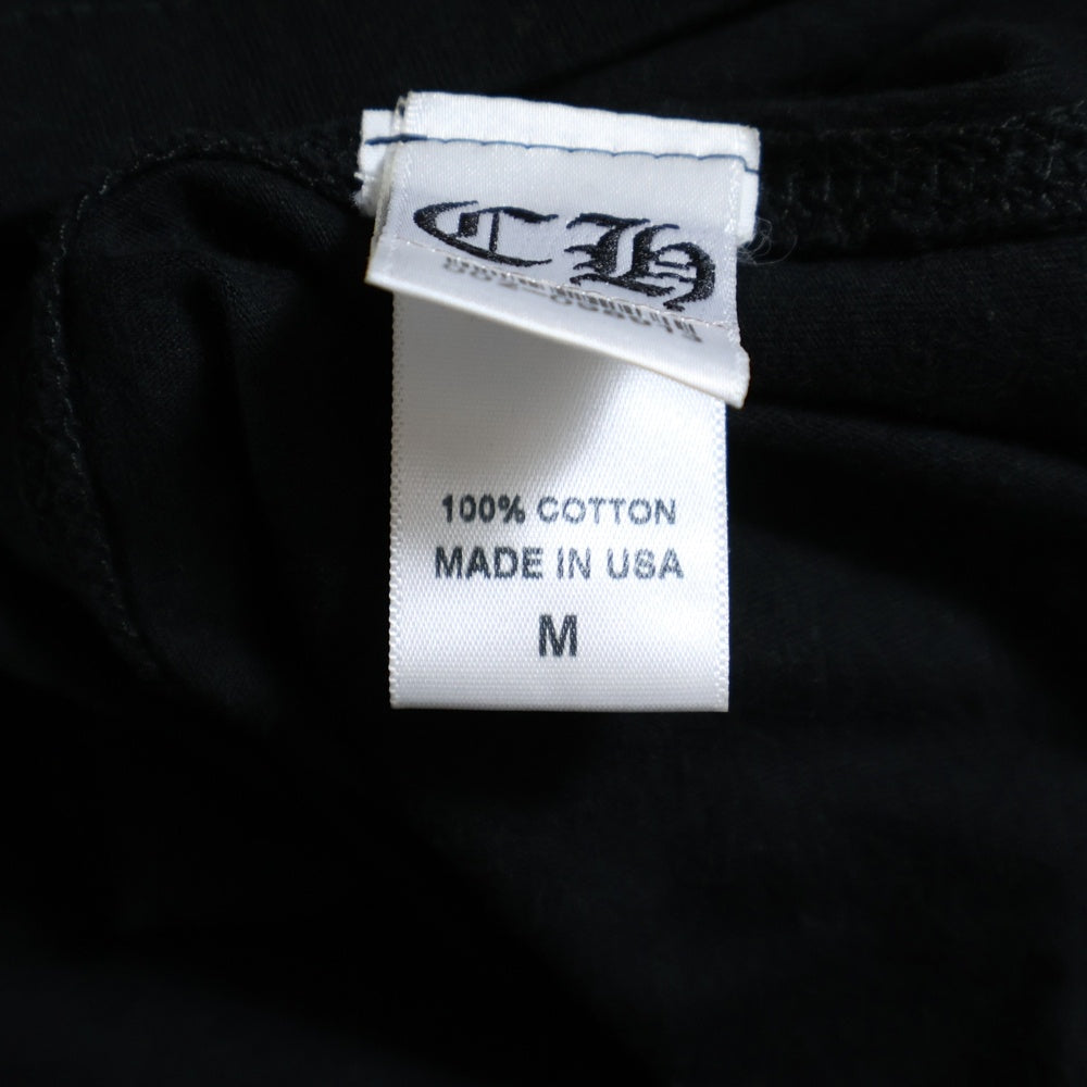 CHROME HEARTS(クロムハーツ) CH LS-1 CHプラスパッチ付き 長袖 ポケットTシャツ カットソー ブラック