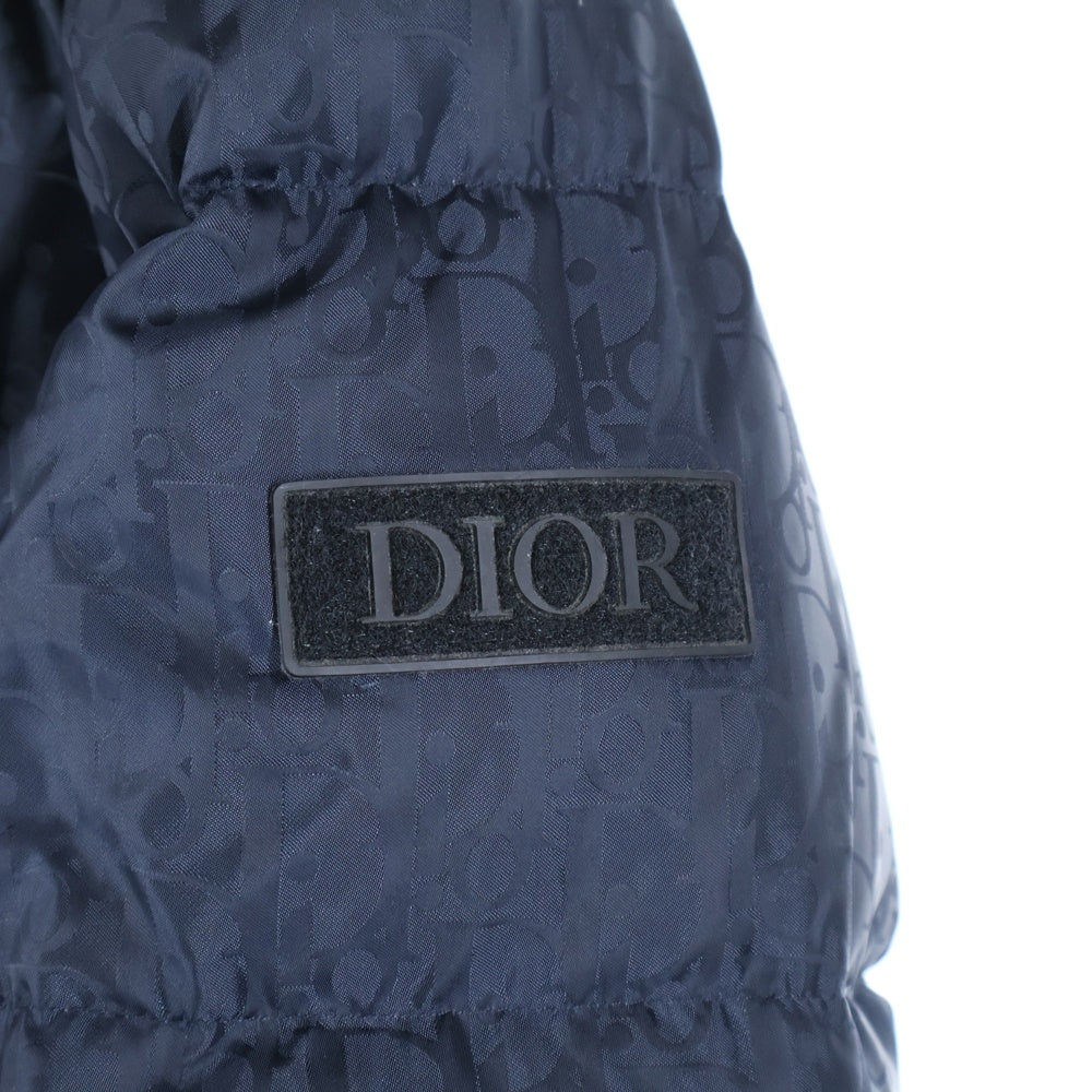 DIOR(ディオール) オブリーク 総柄ナイロンダウンジャケット ブラック 943C449A4462