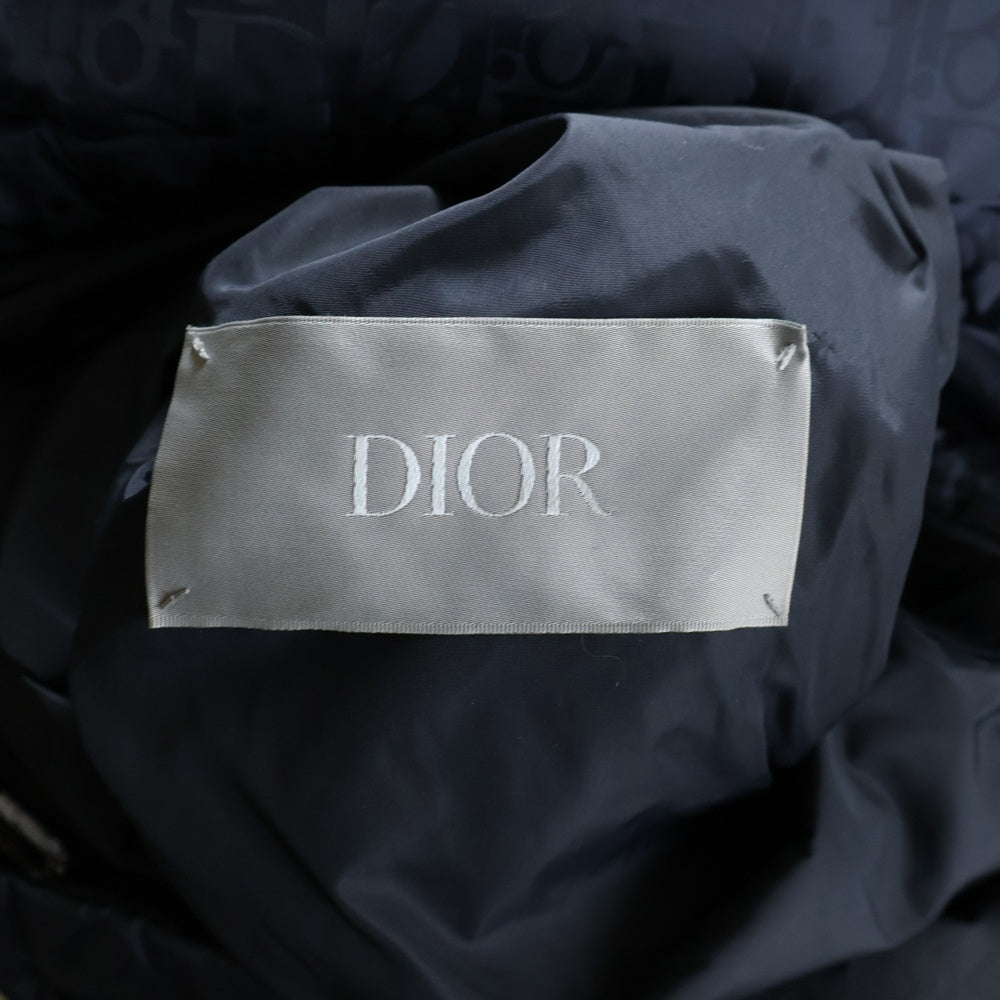 DIOR(ディオール) オブリーク 総柄ナイロンダウンジャケット ブラック 943C449A4462
