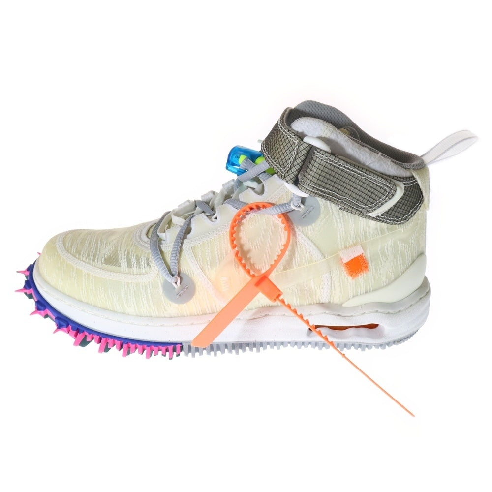 NIKE(ナイキ) ×OFF-WHITE AIR FORCE 1 MID SP DO6290-100 オフホワイト エアフォース1 ミッドカットスニーカー ホワイト US8.5/26.5cm