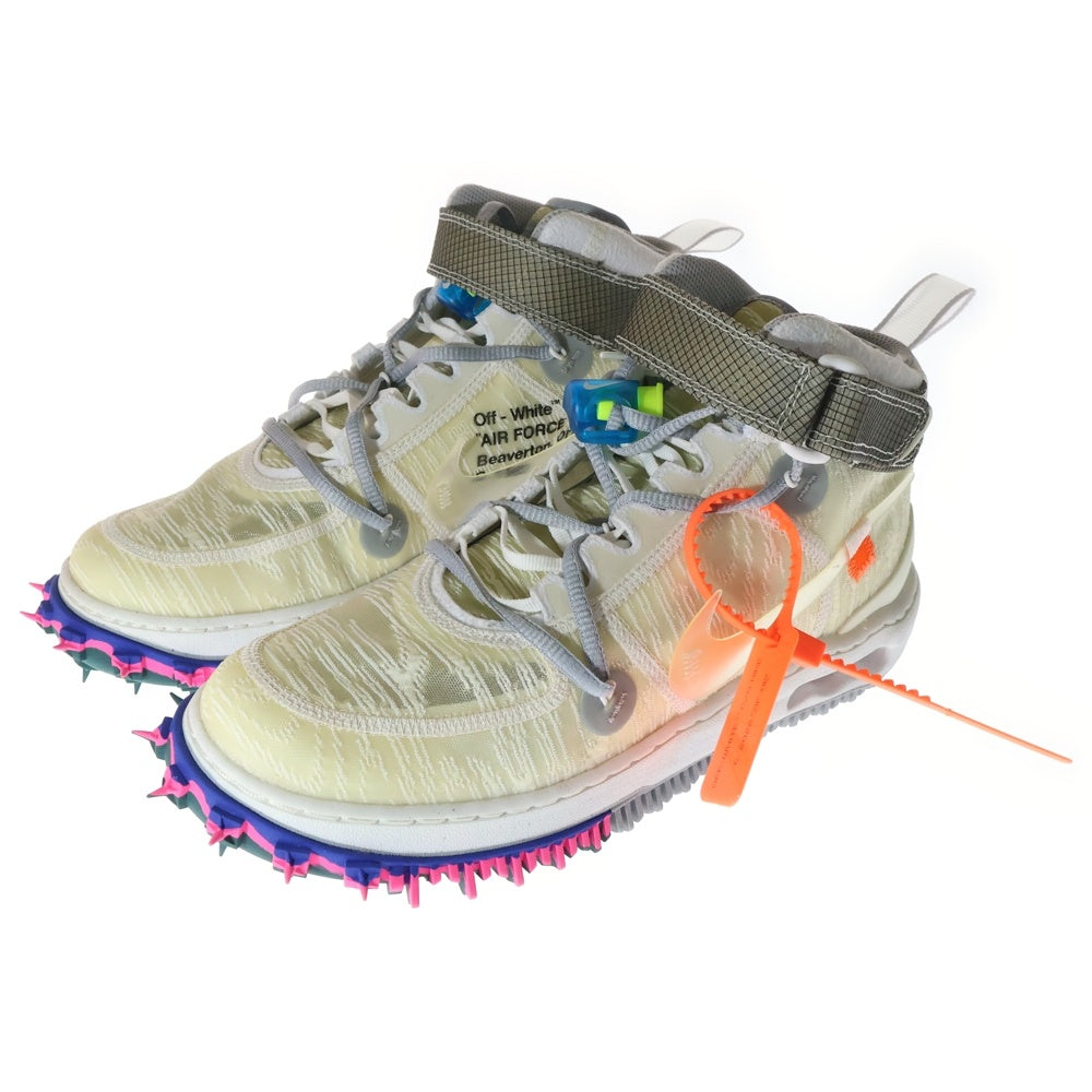 NIKE(ナイキ) ×OFF-WHITE AIR FORCE 1 MID SP DO6290-100 オフホワイト エアフォース1 ミッドカットスニーカー ホワイト US8.5/26.5cm