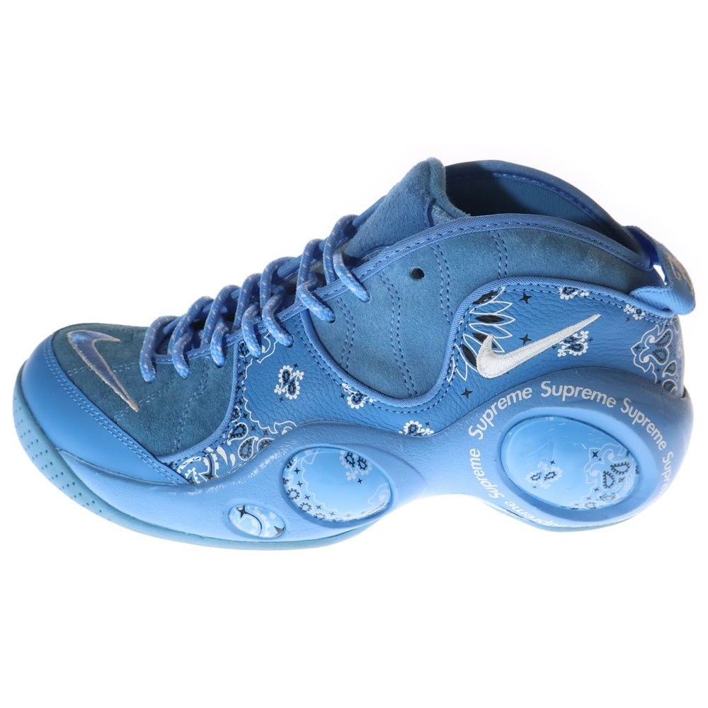 NIKE(ナイキ) 22SS ×SUPREME AIR ZOOM FLIGHT 95 DJ8604-400 シュプリーム エアズーム フライト ユニバーシティブルー ペイズリー ローカットスニーカー US7.5/25.5cm