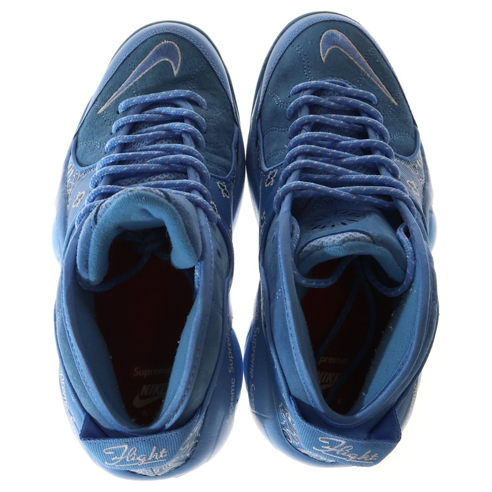 NIKE(ナイキ) 22SS ×SUPREME AIR ZOOM FLIGHT 95 DJ8604-400 シュプリーム エアズーム フライト ユニバーシティブルー ペイズリー ローカットスニーカー US7.5/25.5cm