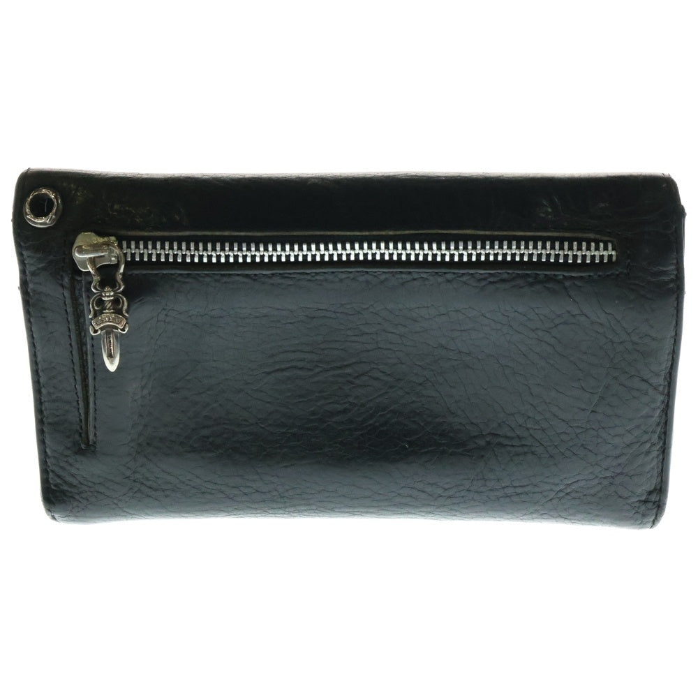 CHROME HEARTS(クロムハーツ) WAVE ウェーブ レザーウォレット 財布 ブラック BCA374