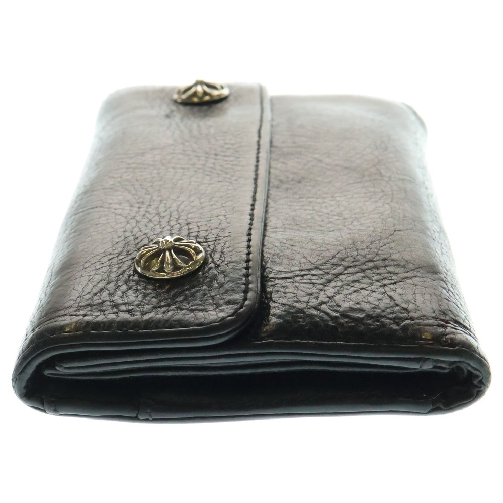 CHROME HEARTS(クロムハーツ) WAVE ウェーブ レザーウォレット 財布 ブラック BCA374