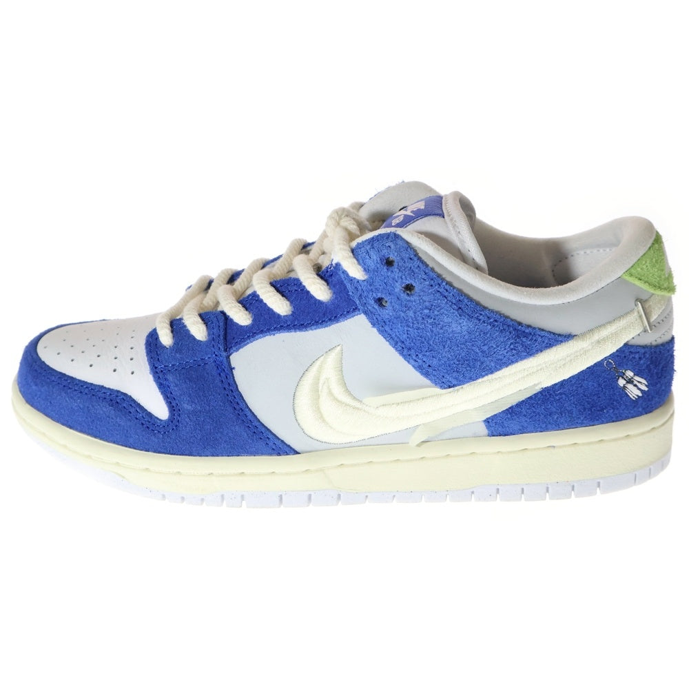 NIKE SB(ナイキエスビー) × Fly Streetwear Dunk Low Gardenia DQ5130-400 ×フライ ストリートウェア ダンク ロー ガーデニア ローカットスニーカー US7/25.0cm ブルー