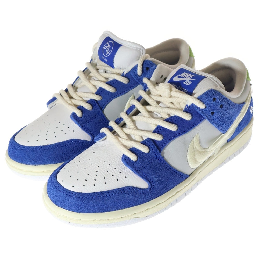 NIKE SB(ナイキエスビー) × Fly Streetwear Dunk Low Gardenia DQ5130-400 ×フライ ストリートウェア ダンク ロー ガーデニア ローカットスニーカー US7/25.0cm ブルー