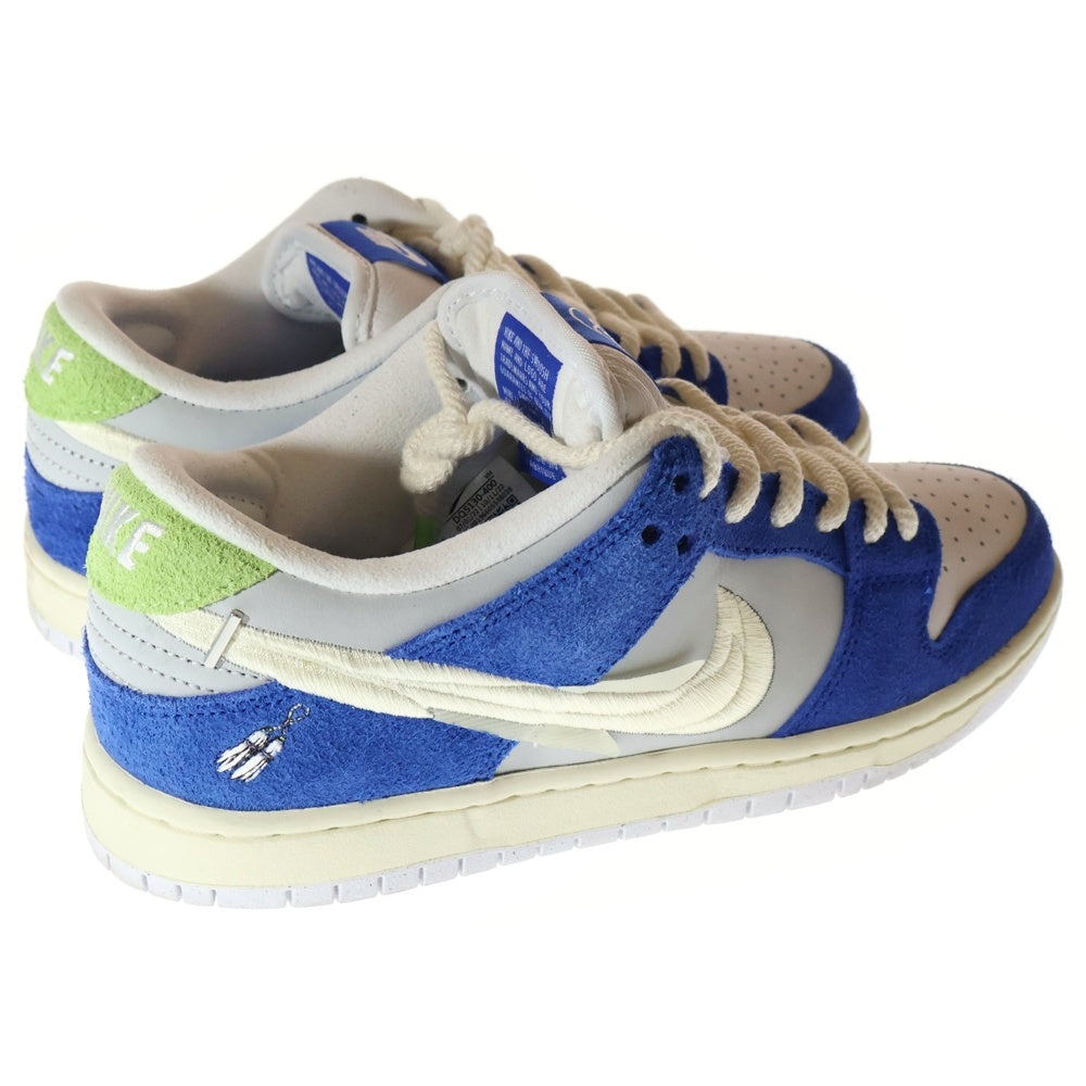 NIKE SB(ナイキエスビー) × Fly Streetwear Dunk Low Gardenia DQ5130-400 ×フライ ストリートウェア ダンク ロー ガーデニア ローカットスニーカー US7/25.0cm ブルー