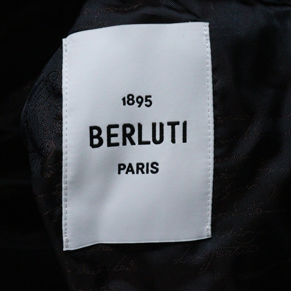 Berluti(ベルルッティ) 裏地カリグラフィー柄 ブラックデニムジャケット R27ODL15CPAA グレー