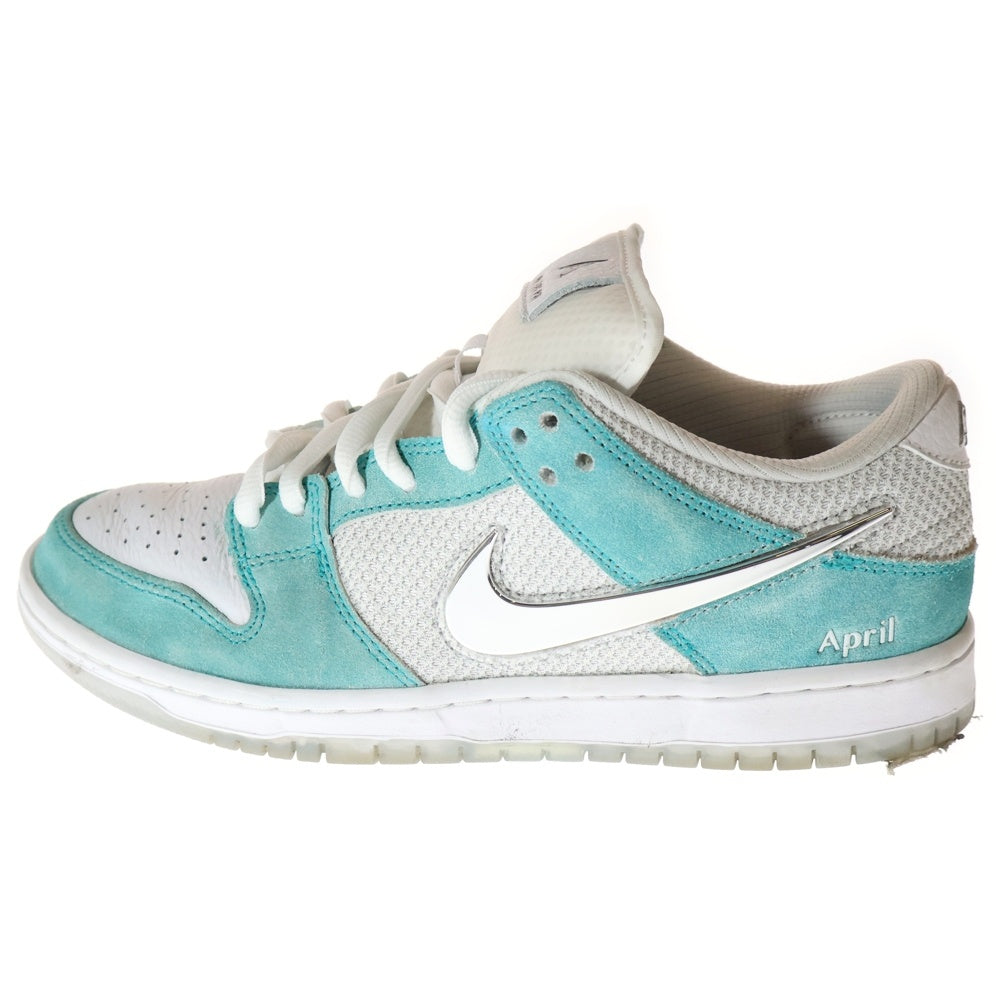 NIKE SB(ナイキエスビー) DUNK LOW PRO QS APRIL SKATEBOARDS FD2562-400 ダンク エイプリル スケートボード ローカットスニーカー ホワイト/ブルー US8/26.0cm