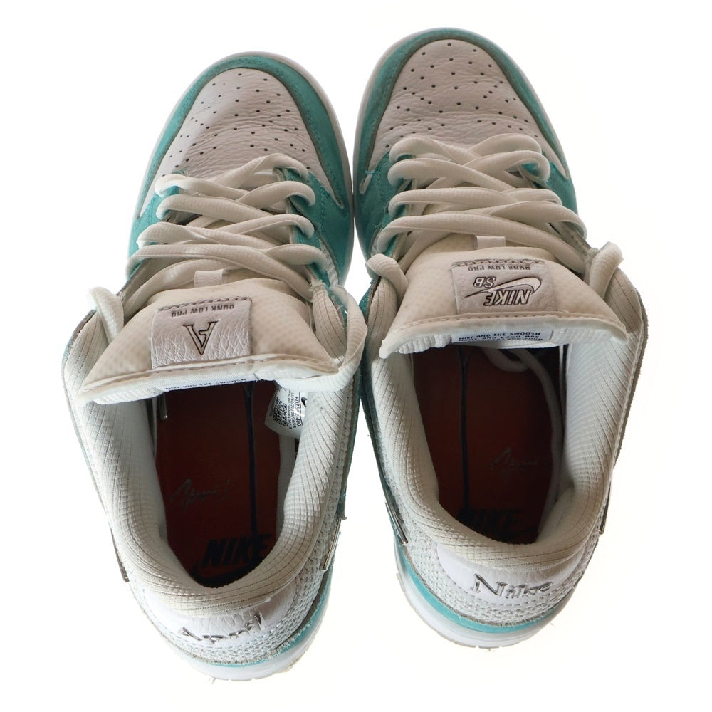 NIKE SB(ナイキエスビー) DUNK LOW PRO QS APRIL SKATEBOARDS FD2562-400 ダンク エイプリル スケートボード ローカットスニーカー ホワイト/ブルー US8/26.0cm