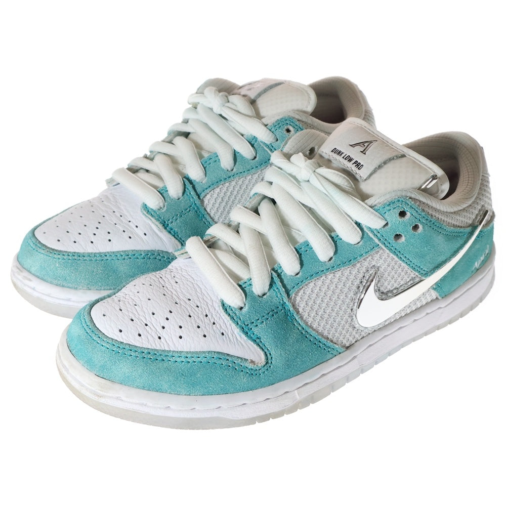 NIKE SB(ナイキエスビー) DUNK LOW PRO QS APRIL SKATEBOARDS FD2562-400 ダンク エイプリル スケートボード ローカットスニーカー ホワイト/ブルー US5/23.5cm レディース