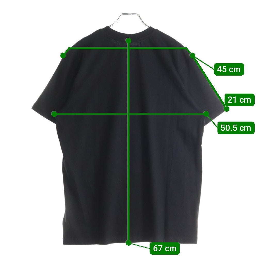 NO BRAND(ノーブランド) STAPLEフロントロゴ 半袖Tシャツ ブラック 2105C6584