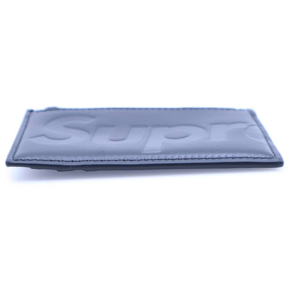 SUPREME(シュプリーム) Leather Zip Card Holder BLACK レザー ジップカード ホルダー ブラック