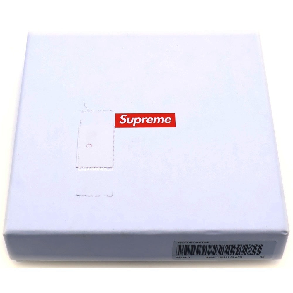 SUPREME(シュプリーム) Leather Zip Card Holder BLACK レザー ジップカード ホルダー ブラック