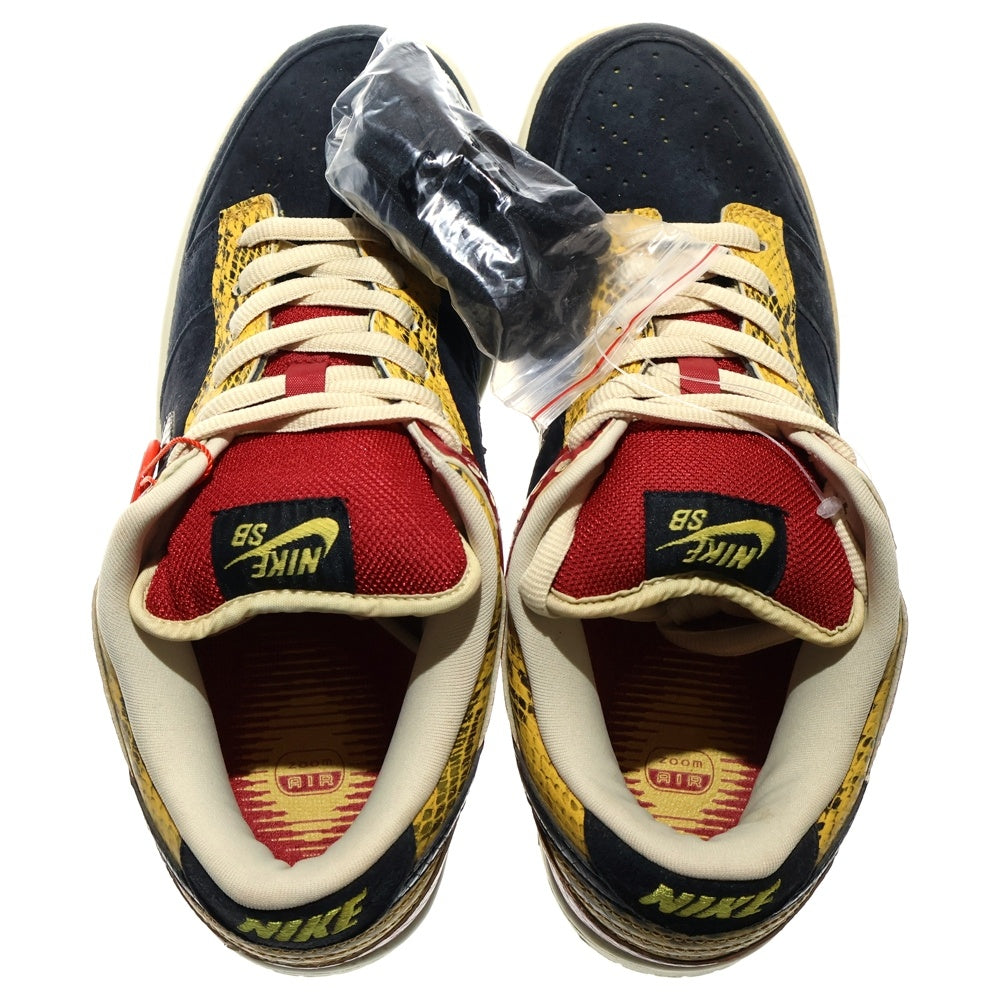 NIKE SB(ナイキエスビー) 【観賞用 2007年製】DUNK LOW CORAL SNAKE 313170-701 ダンク コーラルスネーク ローカットスニーカー US10/28.0cm ブラック/レッド/イエロー