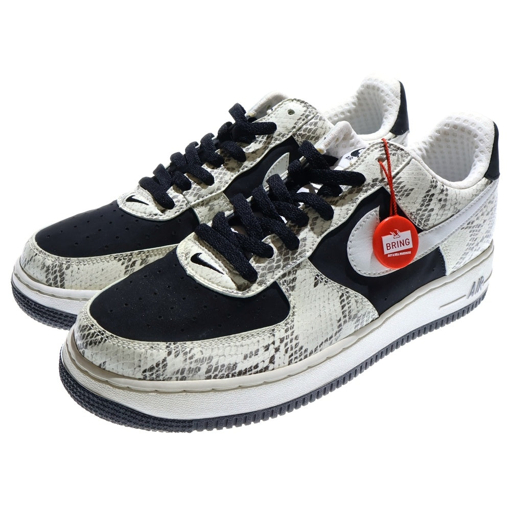 NIKE(ナイキ) AIR FORCE 1 PREMIUM SNAKE BLACK WHITE 312945-011 エアフォースワン プレミアム 白黒蛇 大阪限定 ローカットスニーカー US10/28.0cm ブラック/ホワイト