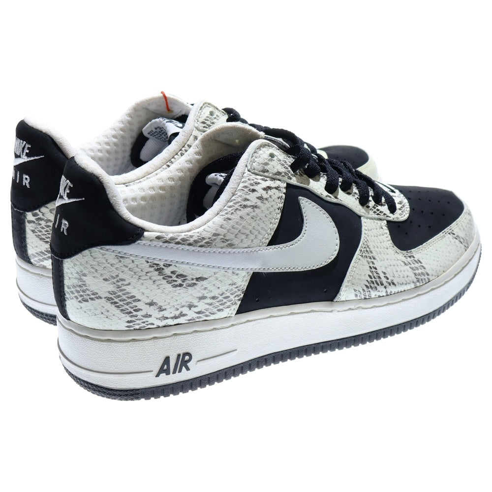 NIKE(ナイキ) AIR FORCE 1 PREMIUM SNAKE BLACK WHITE 312945-011 エアフォースワン プレミアム 白黒蛇 大阪限定 ローカットスニーカー US10/28.0cm ブラック/ホワイト