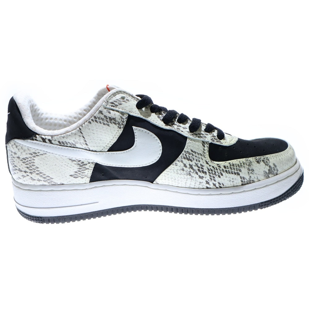 NIKE(ナイキ) AIR FORCE 1 PREMIUM SNAKE BLACK WHITE 312945-011 エアフォースワン プレミアム 白黒蛇 大阪限定 ローカットスニーカー US10/28.0cm ブラック/ホワイト