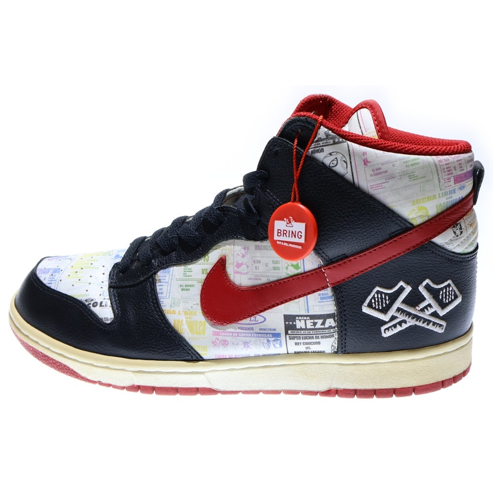 NIKE(ナイキ) 【観賞用 2006年製】DUNK HIGH LUCHA LIBRE 312786-061 ダンク ルチャリブレ ハイカットスニーカー US10/28.0cm ブラック/ホワイト