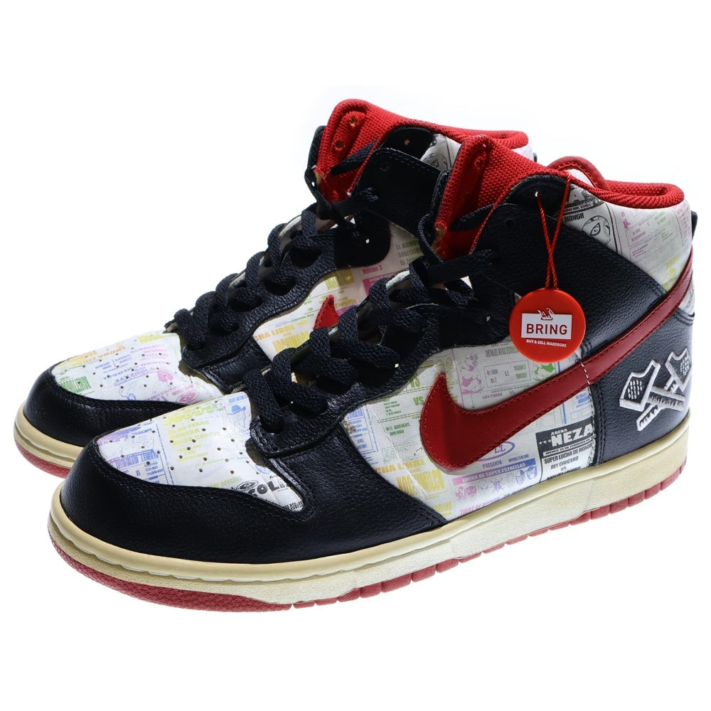 NIKE(ナイキ) 【観賞用 2006年製】DUNK HIGH LUCHA LIBRE 312786-061 ダンク ルチャリブレ ハイカットスニーカー US10/28.0cm ブラック/ホワイト