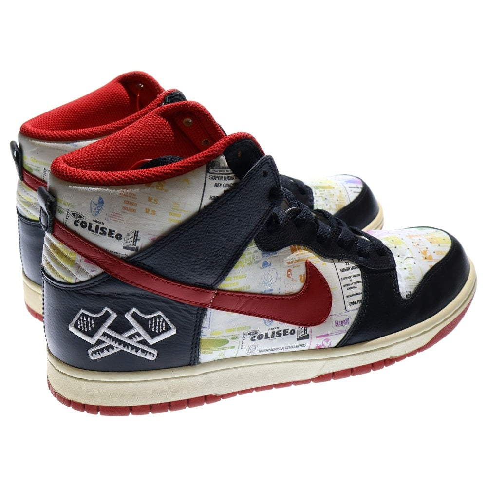 NIKE(ナイキ) 【観賞用 2006年製】DUNK HIGH LUCHA LIBRE 312786-061 ダンク ルチャリブレ ハイカットスニーカー US10/28.0cm ブラック/ホワイト