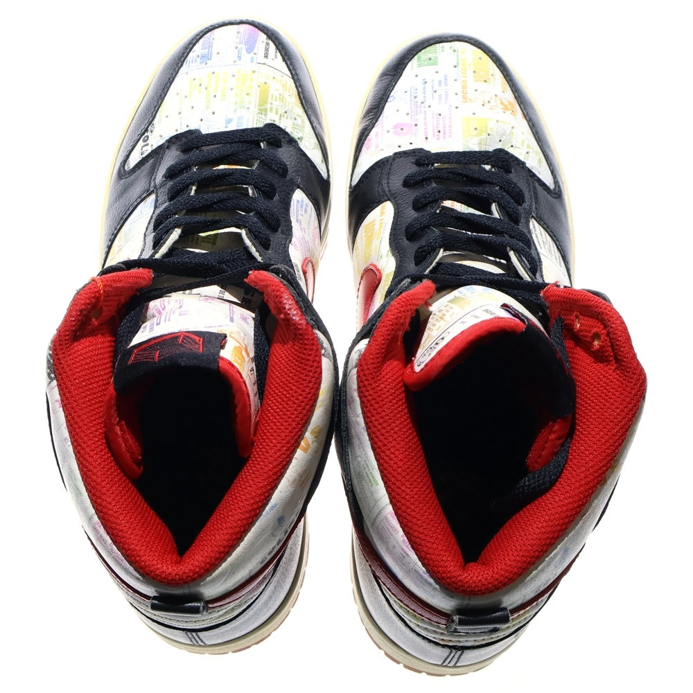 NIKE(ナイキ) 【観賞用 2006年製】DUNK HIGH LUCHA LIBRE 312786-061 ダンク ルチャリブレ ハイカットスニーカー US10/28.0cm ブラック/ホワイト