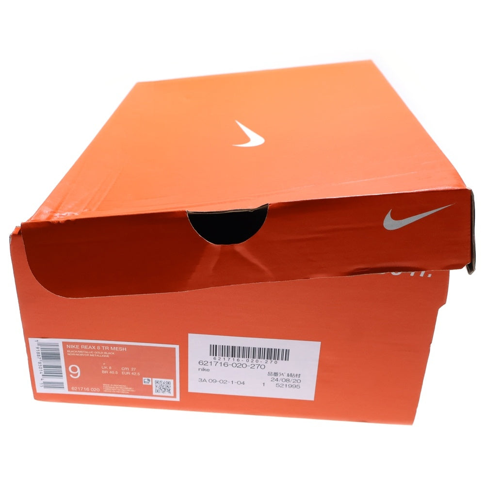 NIKE(ナイキ) REAX 8 TR 621716-020 リアックス 8 ローカットスニーカー US9/27.0cm ブラック/ゴールド