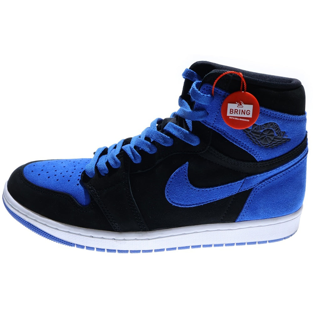 NIKE(ナイキ) AIR JORDAN 1 RETRO HIGH OG ROYAL REIMAGINED DZ5485-042 エアジョーダン1 レトロ ロイヤル リイマジンド ハイカットスニーカー US10.5/28.5cm ブラック/ブルー