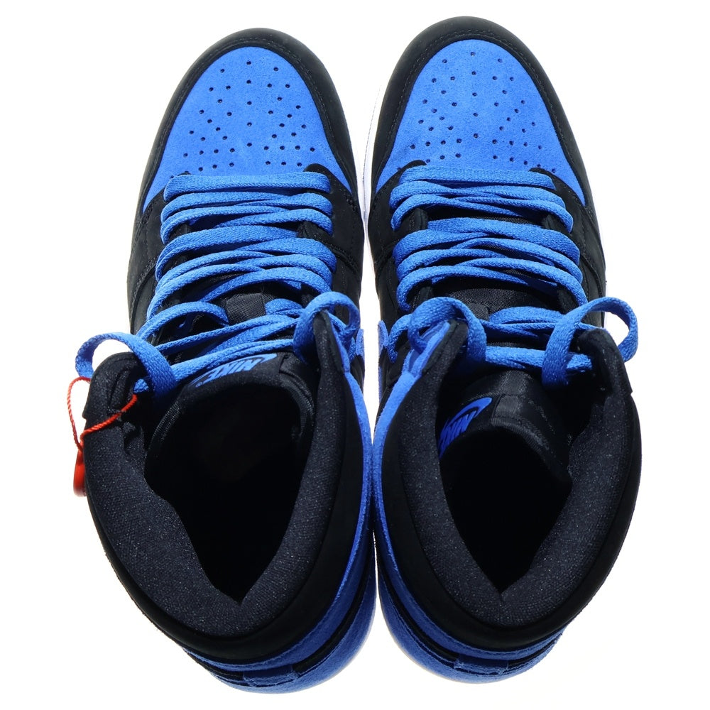 NIKE(ナイキ) AIR JORDAN 1 RETRO HIGH OG ROYAL REIMAGINED DZ5485-042 エアジョーダン1 レトロ ロイヤル リイマジンド ハイカットスニーカー US10.5/28.5cm ブラック/ブルー