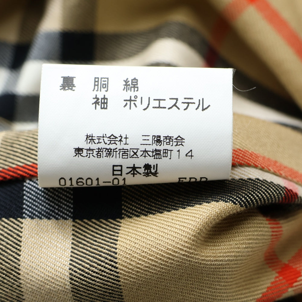 BURBERRY(バーバリー) ノバチェック ロゴボタン トレンチコート ダブル ベルト トレンチコート BBA83-972-41