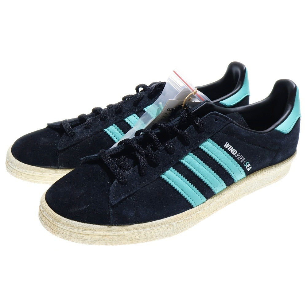adidas(アディダス) ×WIND AND SEA×ATMOS Originals Campus 80 GX3952 ウィンダンシー アトモス オリジナルス キャンパス 1ローカットスニーカー US10/28.0cm ブラック