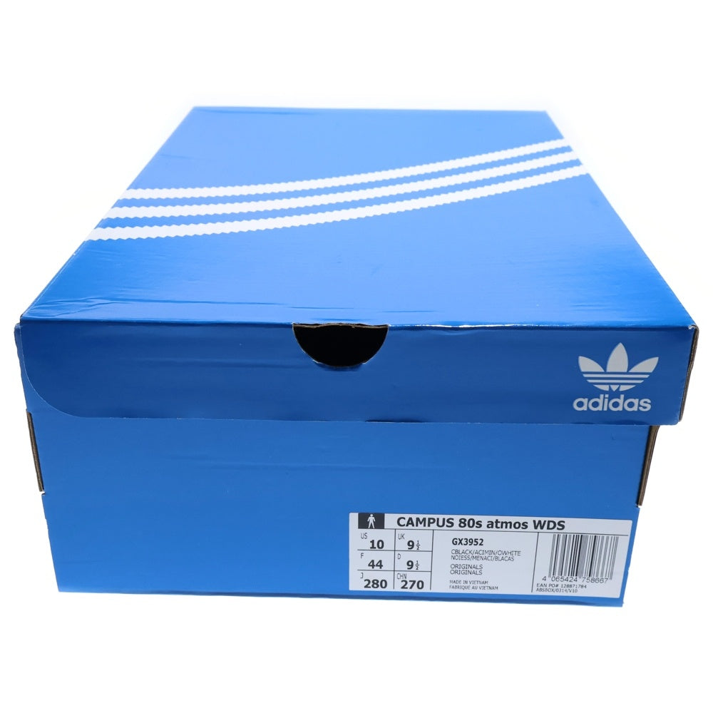 adidas(アディダス) ×WIND AND SEA×ATMOS Originals Campus 80 GX3952 ウィンダンシー アトモス オリジナルス キャンパス 1ローカットスニーカー US10/28.0cm ブラック