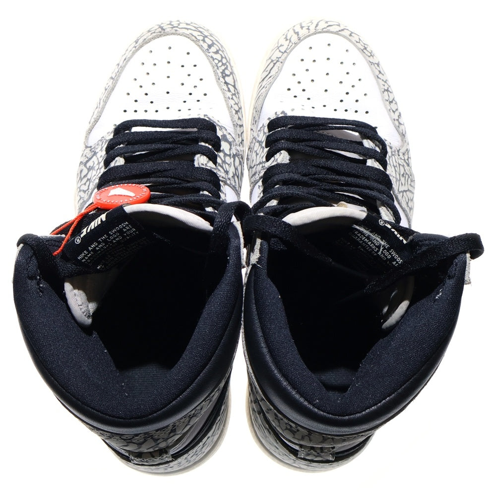 NIKE(ナイキ) AIR JORDAN 1 RETRO HIGH OG WHITE CEMENT DZ5485-052 エアジョーダン1 セメント ハイカットスニーカー US8.5/26.5cm ホワイト/グレー