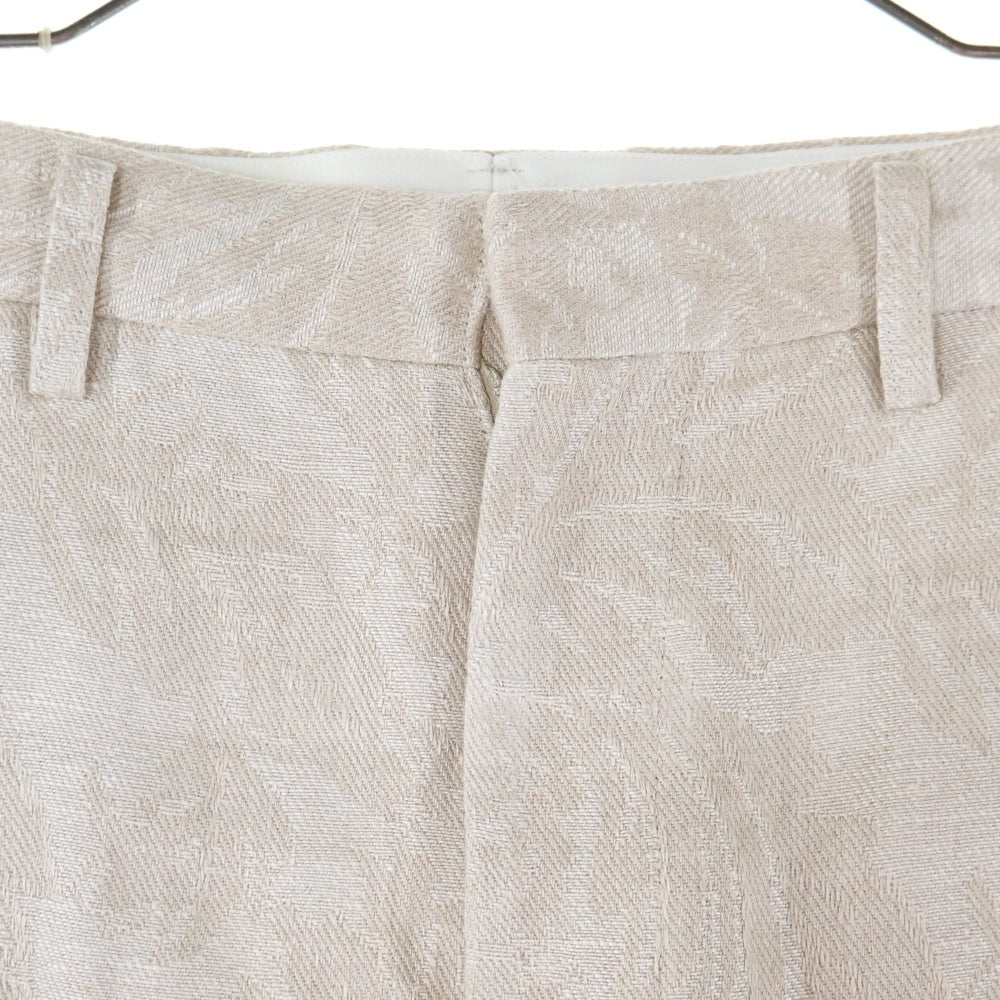 JUNYA WATANABE COMME des GARCONS(ジュンヤワタナベ コムデギャルソン) 19SS ボタニカルジャガードリネンパンツ ベージュ JC-P011