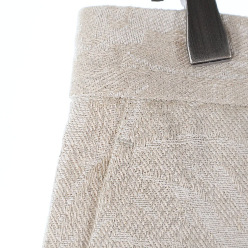 JUNYA WATANABE COMME des GARCONS(ジュンヤワタナベ コムデギャルソン) 19SS ボタニカルジャガードリネンパンツ ベージュ JC-P011